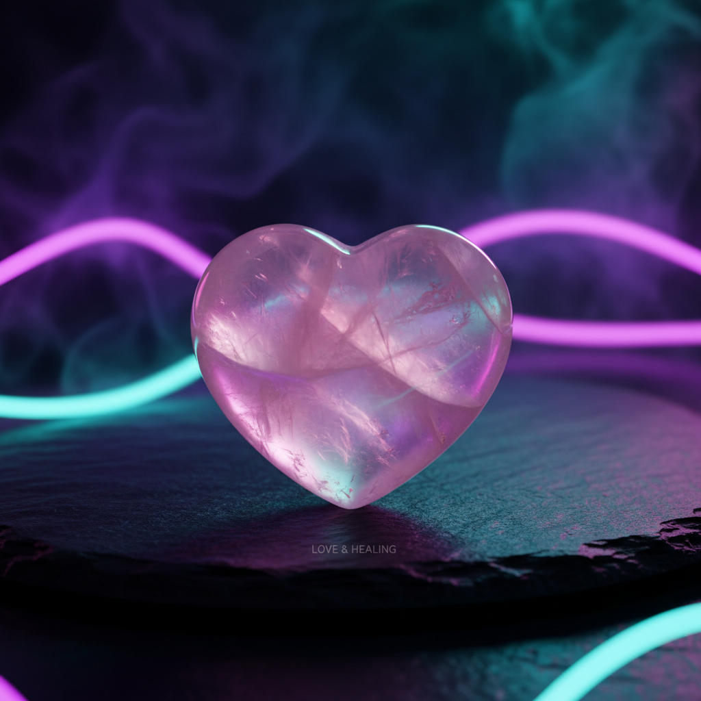 Rose Quartz Heart