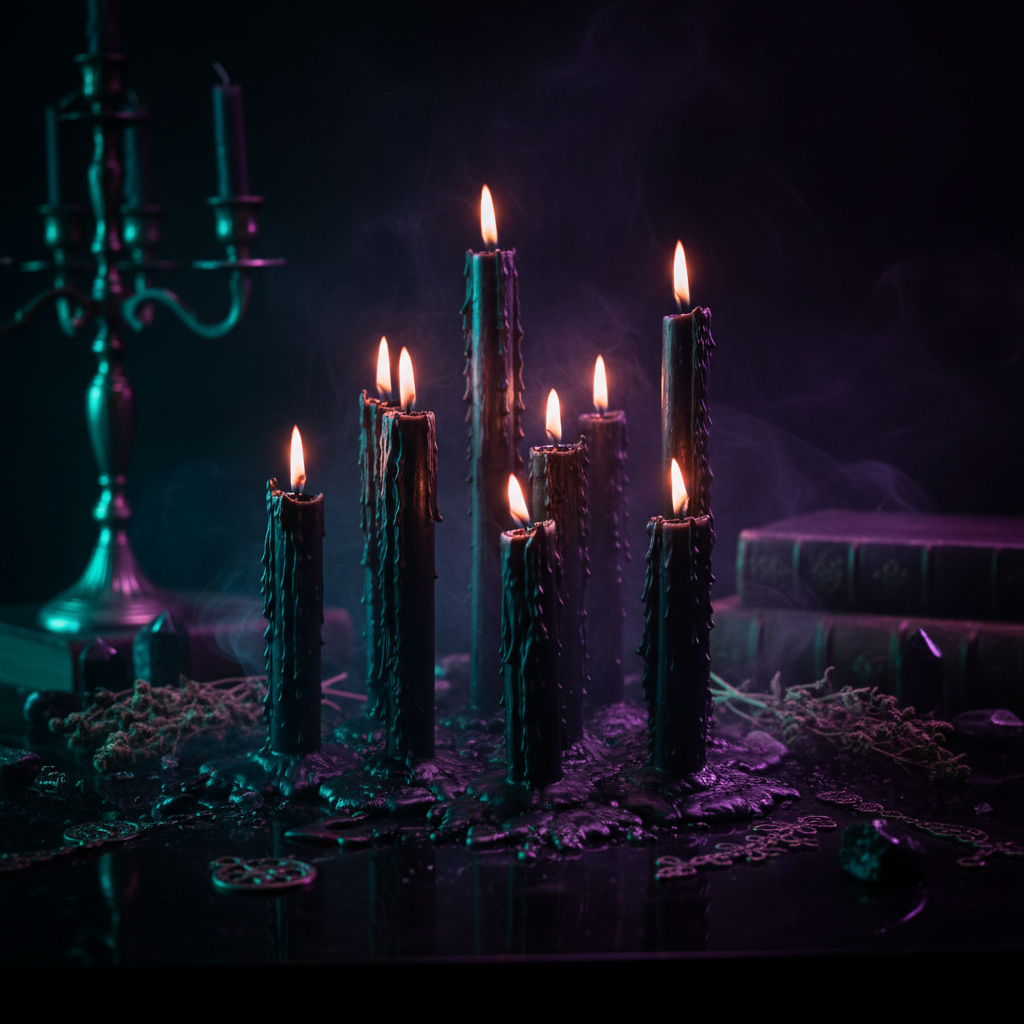 Black Ritual Candles