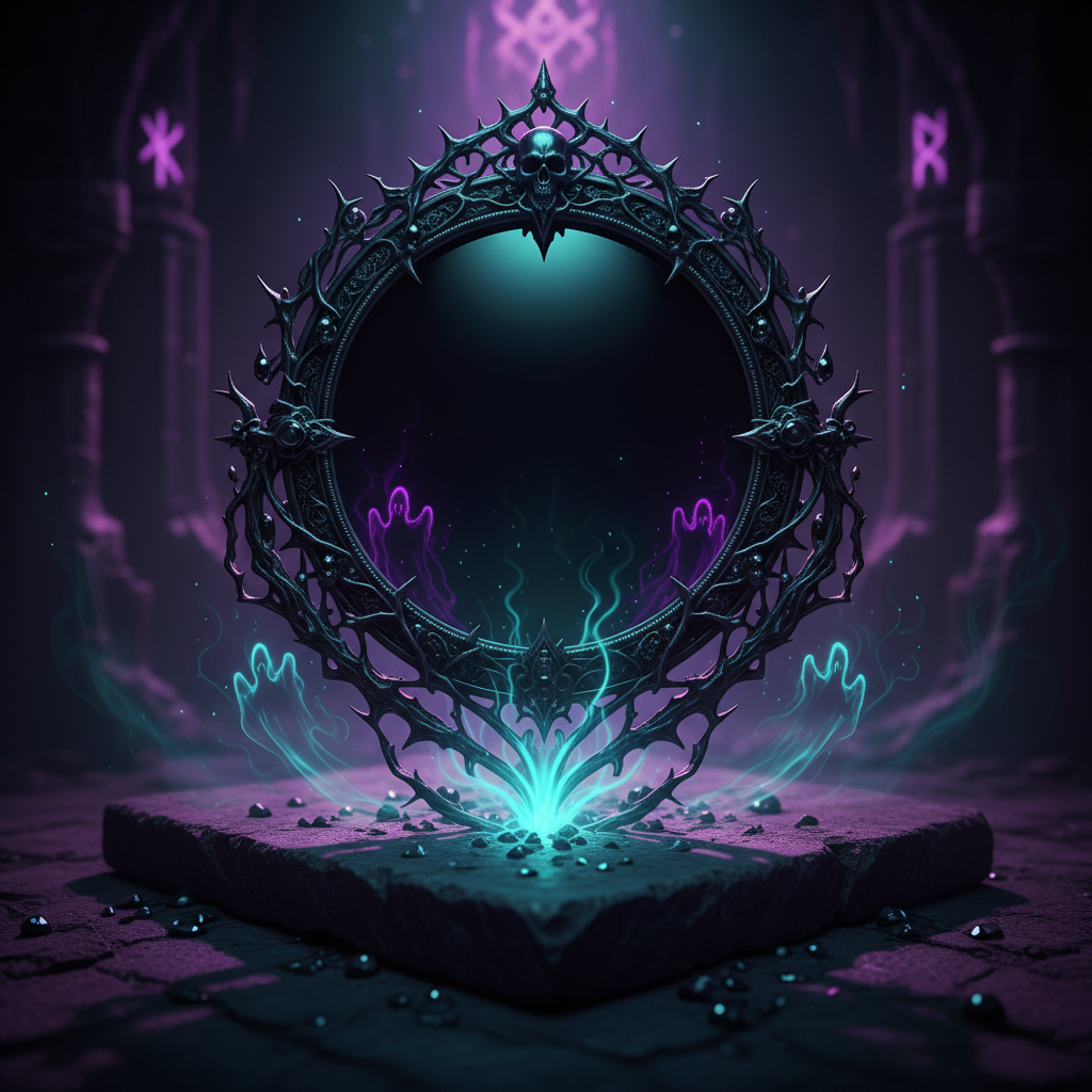 Obsidian Scrying Mirror