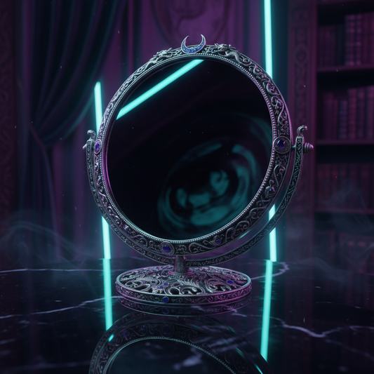 Obsidian Scrying Mirror