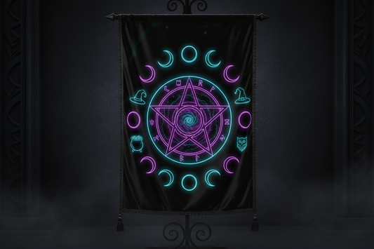 Pentagram Occult Flag